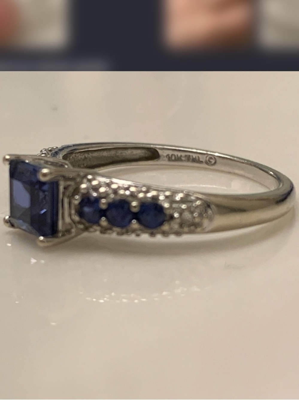 Samuel Aaron Sapphire Ring size 5.5 PRICE DROP – SHIPS TOMORROW - Picture 7 of 9